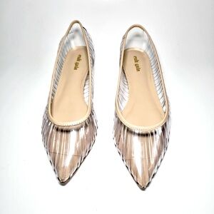 Cult Gaia Clear Leena Flats Sz 40